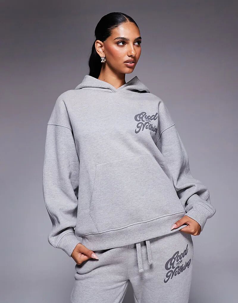 

Толстовка Good For Nothing Relaxed серого цвета