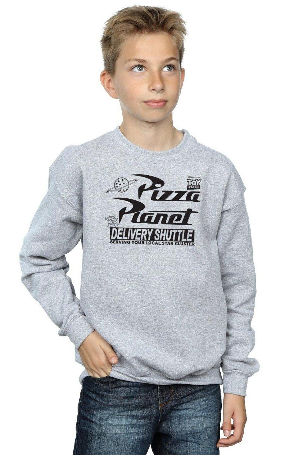 

Толстовка с логотипом Toy Story Pizza Planet Disney, серый