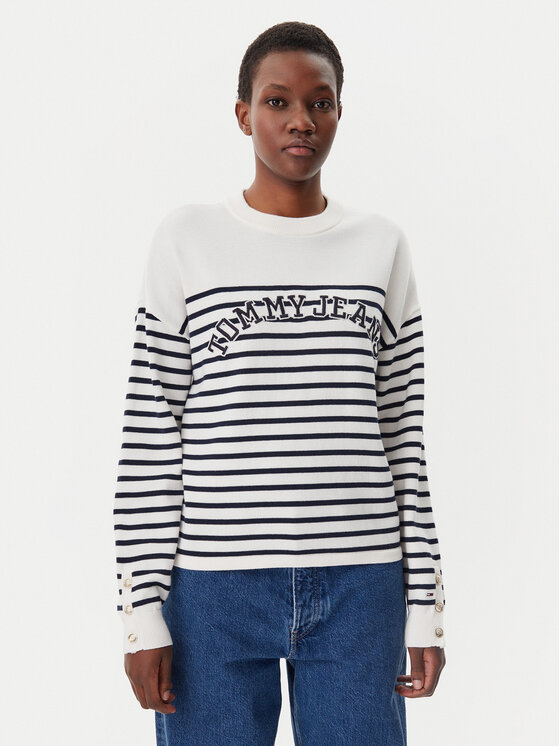 

Свитер обычного кроя Varsity DW0DW20251 Tommy Jeans, экрю
