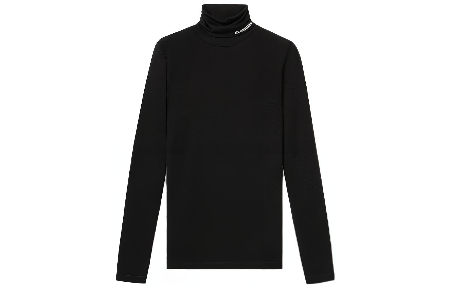 

Футболка с рукавом дроп-шоулдер женская черная JIL SANDER