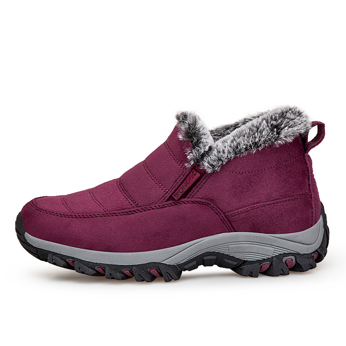 

RONGSHI Женские утепленные сапоги унисекс марсала, цвет Maroon Women's