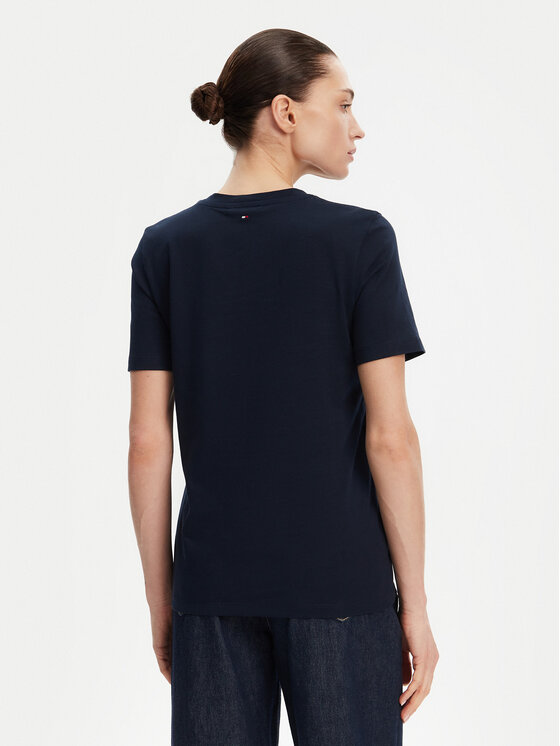 Футболка обычного кроя WW0WW45522 Tommy Hilfiger, синий — фото 3