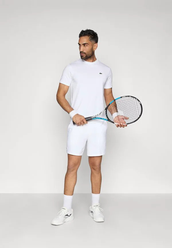 Футболка с графическим принтом, спортивная футболка в традиционном стиле. Lacoste Sport, White — фото 2