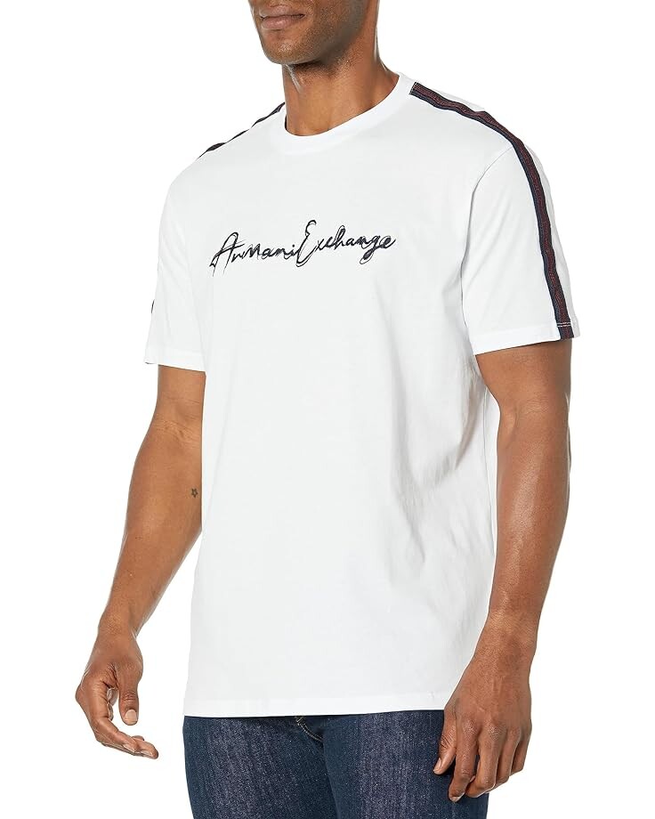 

Футболка Armani Exchange Script Logo, белый