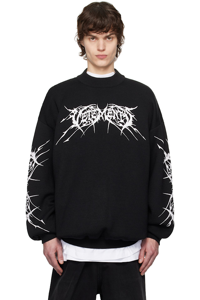 

Свитер с металлическими логотипами Vetements, мультиколор