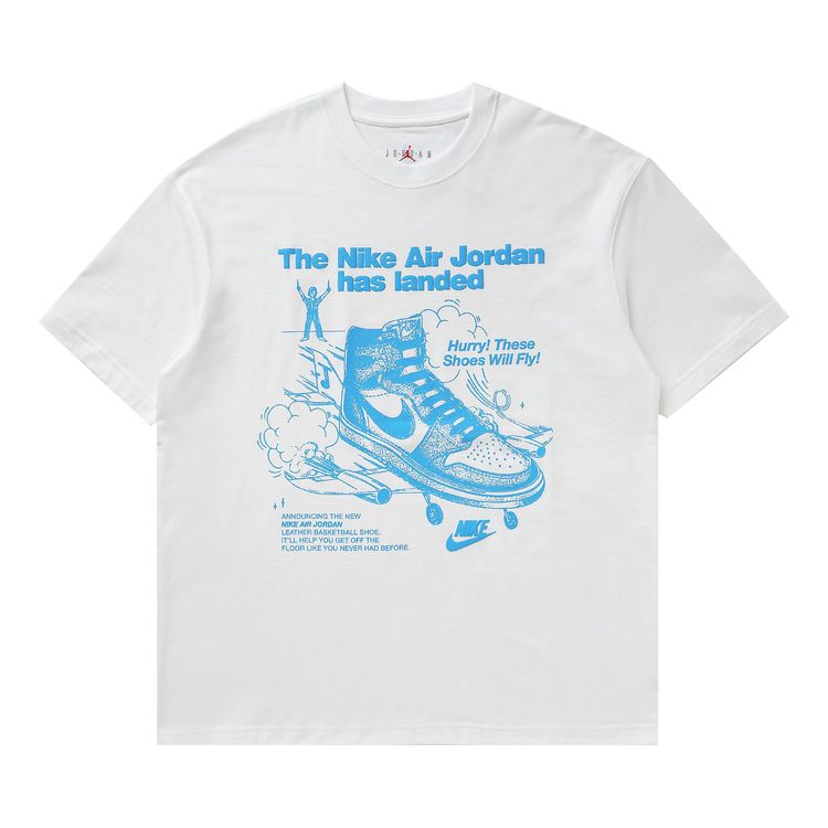 

Футболка Air Jordan Jordan Oversized Graphic T-Shirt 'White', белый