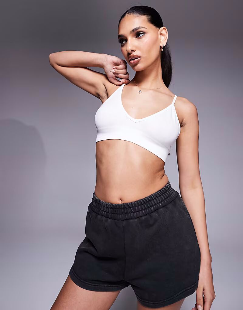 

Интимный бесшовный спортивный бюстгальтер с легкой поддержкой, белый цвет 4505