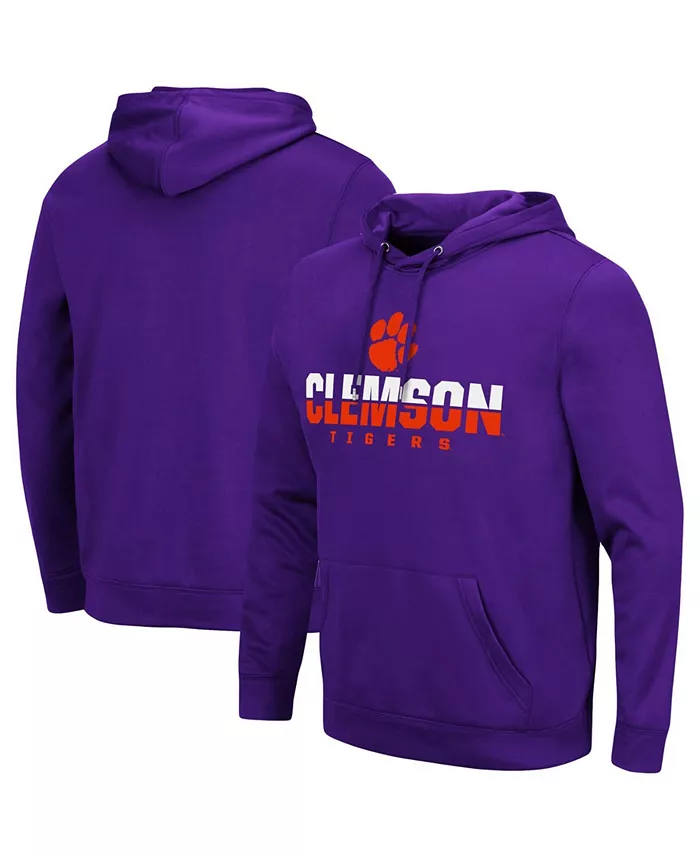 

Мужская толстовка с капюшоном Clemson Tigers Lantern Colosseum, фиолетовый