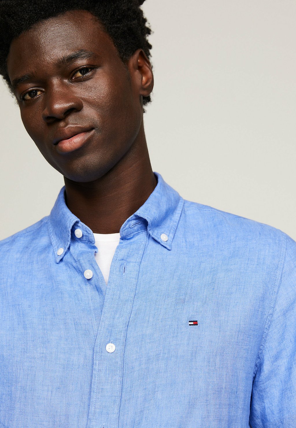 

Рубашка SHORT SLEEVE REGULAR FIT Tommy Hilfiger, светло-голубой