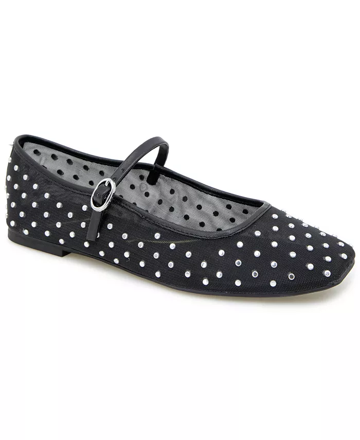 Женские балетки Jasper Mesh Mary Jane Kenneth Cole New York, черный