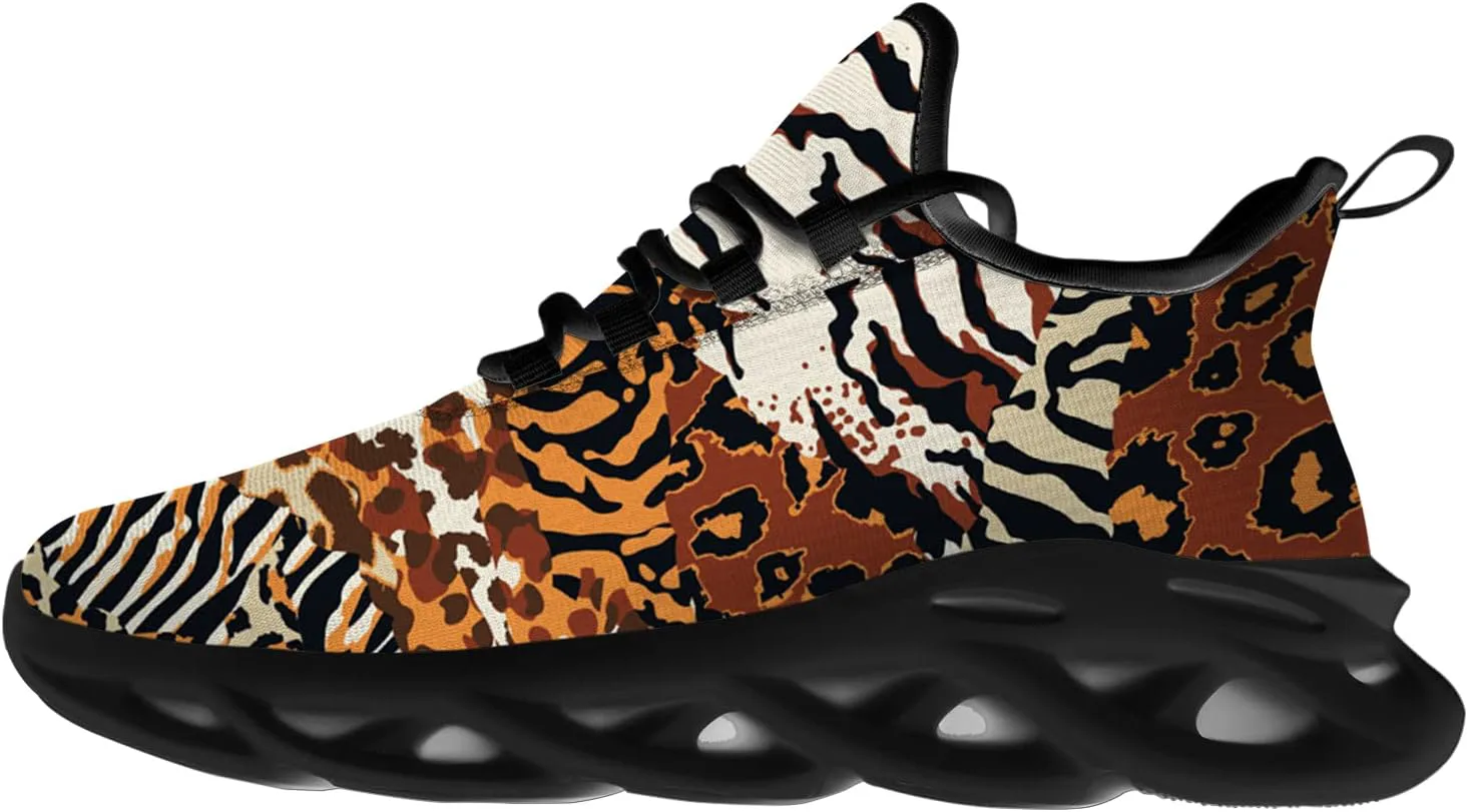 

Кроссовки Ciadoon Leopard для мужчин и женщин, для бега по дорогам, ходьбы, тенниса, спортивные кроссовки для джоггинга, подарки, мультиколор