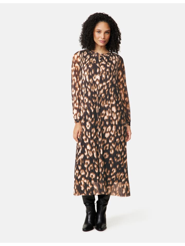 

Длинное платье Gerry Weber Gewirke, цвет black/camel leo druck