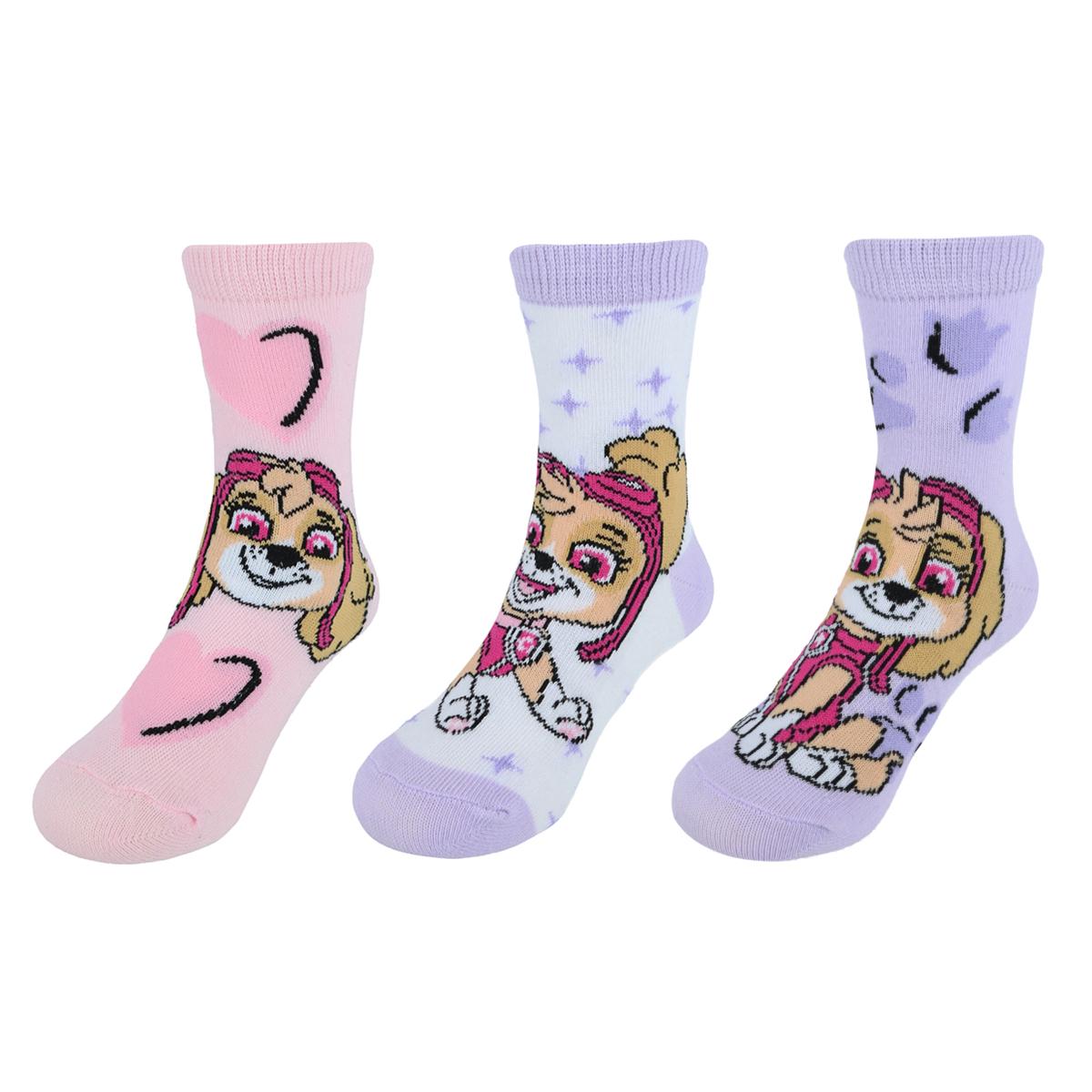 

Носки для девочек Nickelodeon Paw Patrol Skye Power Crew (3 упаковки) Textiel Trade, цвет multiple