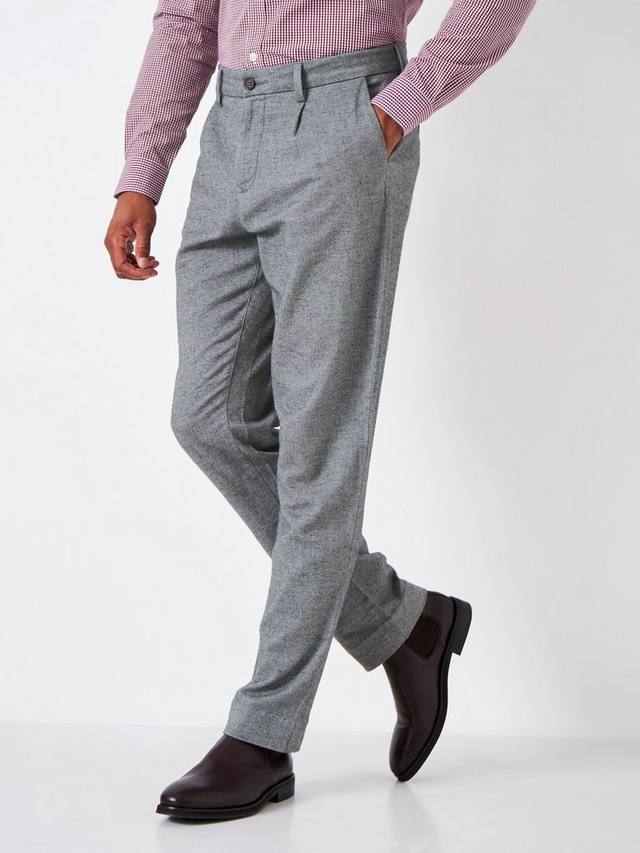 

Брюки-чиносы прямого покроя Crew Clothing, цвет Graphite Grey