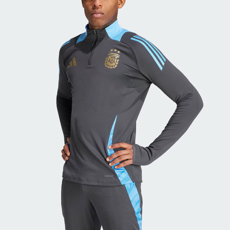 Футболка Adidas Argentina Tiro 24 Competition Top мужская угольно-черная — фото 3