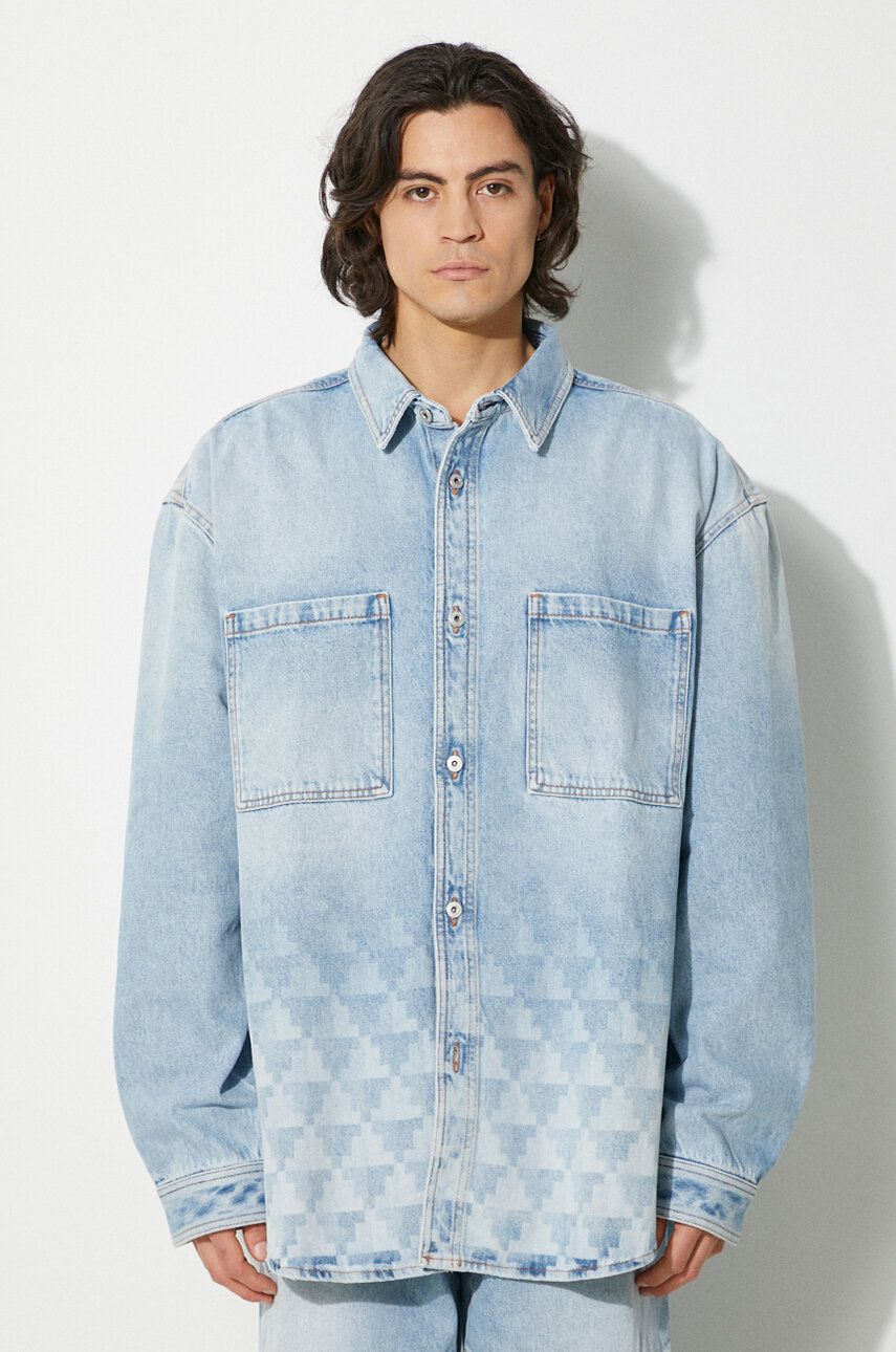 

Джинсовая куртка Laser Cross Dnm Overshirt Marcelo Burlon, синий