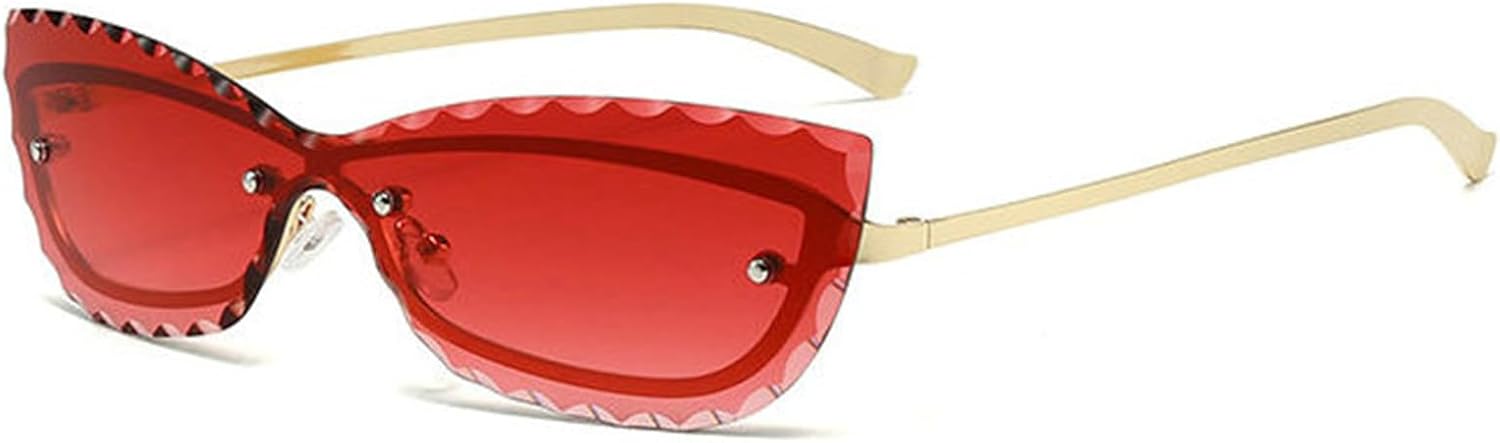 

Willochra Милые прямоугольные солнцезащитные очки для женщин и мужчин в стиле Y2K, роскошные винтажные без оправы, черные, солнцезащитные очки для женщин, защита от УФ-излучения UV400, C2