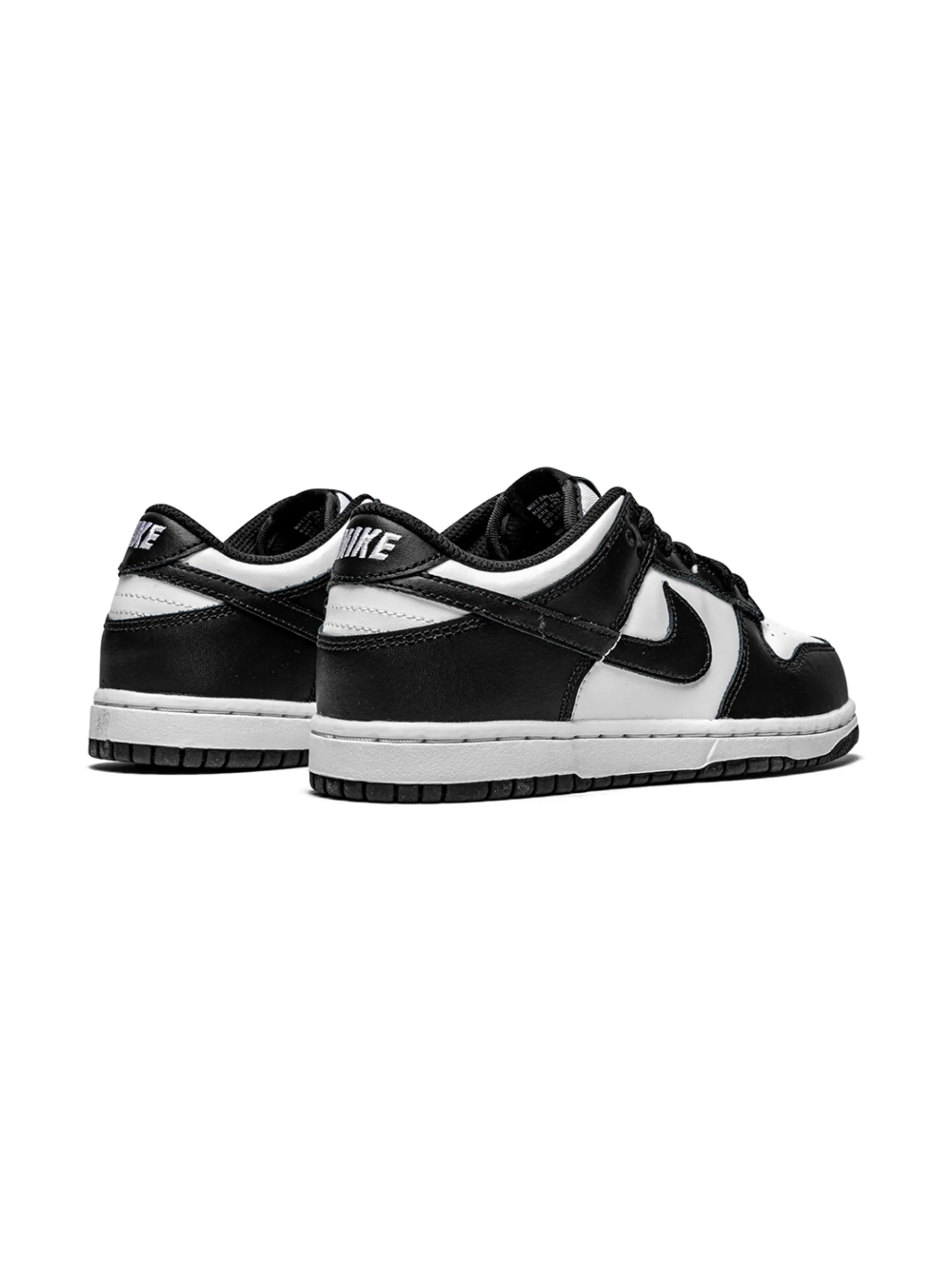 Кроссовки Dunk Low Black/White Nike Kids, белый — фото 3