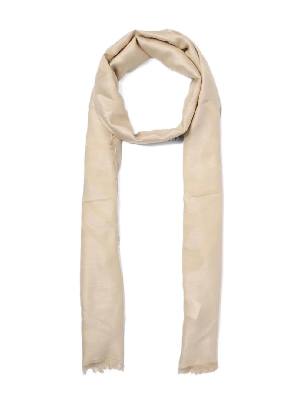 

Шарф Selvi с бахромой Max Mara, нейтральный