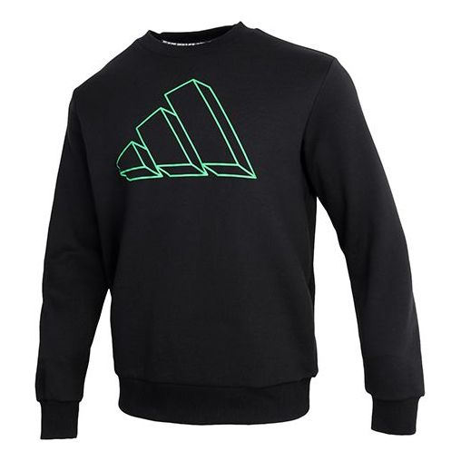 

Толстовка sportswear graphic crew sweatshirt black Adidas, черный