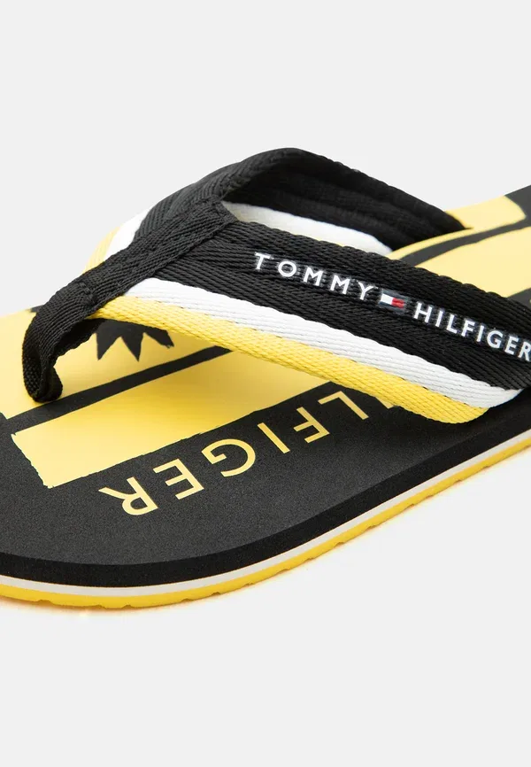 Сандалии пляжные с принтом Tommy Hilfiger, черный — фото 3