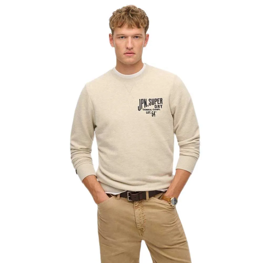 

Толстовка Superdry Workwear Applique, бежевый
