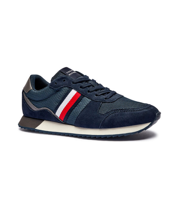 

Кроссовки мужские Tommy Hilfiger Evo для бега с добавлением кожи, синий
