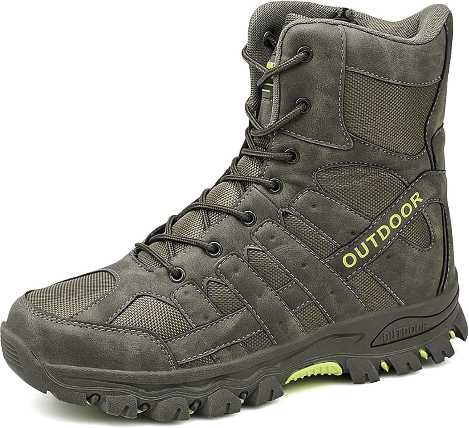 

Мужские водонепроницаемые тактические ботинки на шнуровке, дышащие, высокие, армейские, для активного отдыха, походов и альпинизма (Цвет: черный, Размер: 39) Carxs