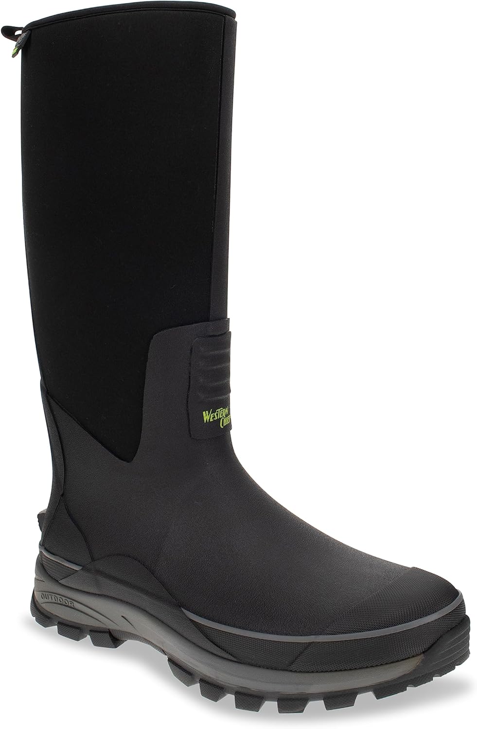 

Мужские водонепроницаемые высокие нейлоновые зимние сапоги Western Chief для дождя, черный