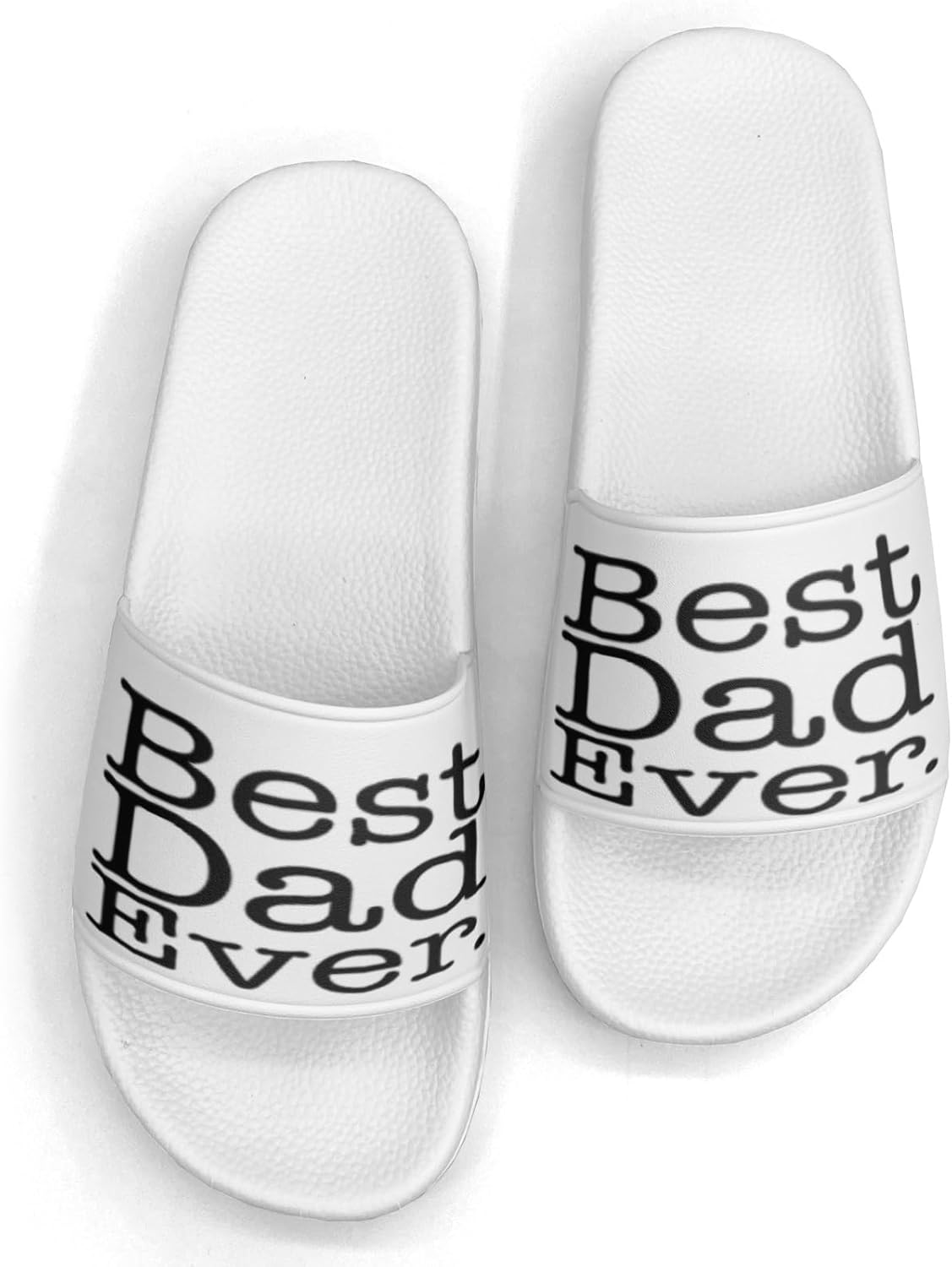 

Домашние и пляжные шлепанцы Peace Love Paws для женщин и мужчин, повседневные спортивные сандалии, для бассейна, душа, дома и улицы, плоские слайд-шлепанцы Generic, Best Dad Ever Custom