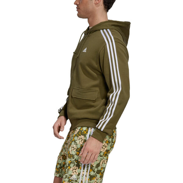 Куртка Men's adidas Alphabet Florets Funny Printing Sports Zipper Hooded Jacket Green, мультиколор — фото 4