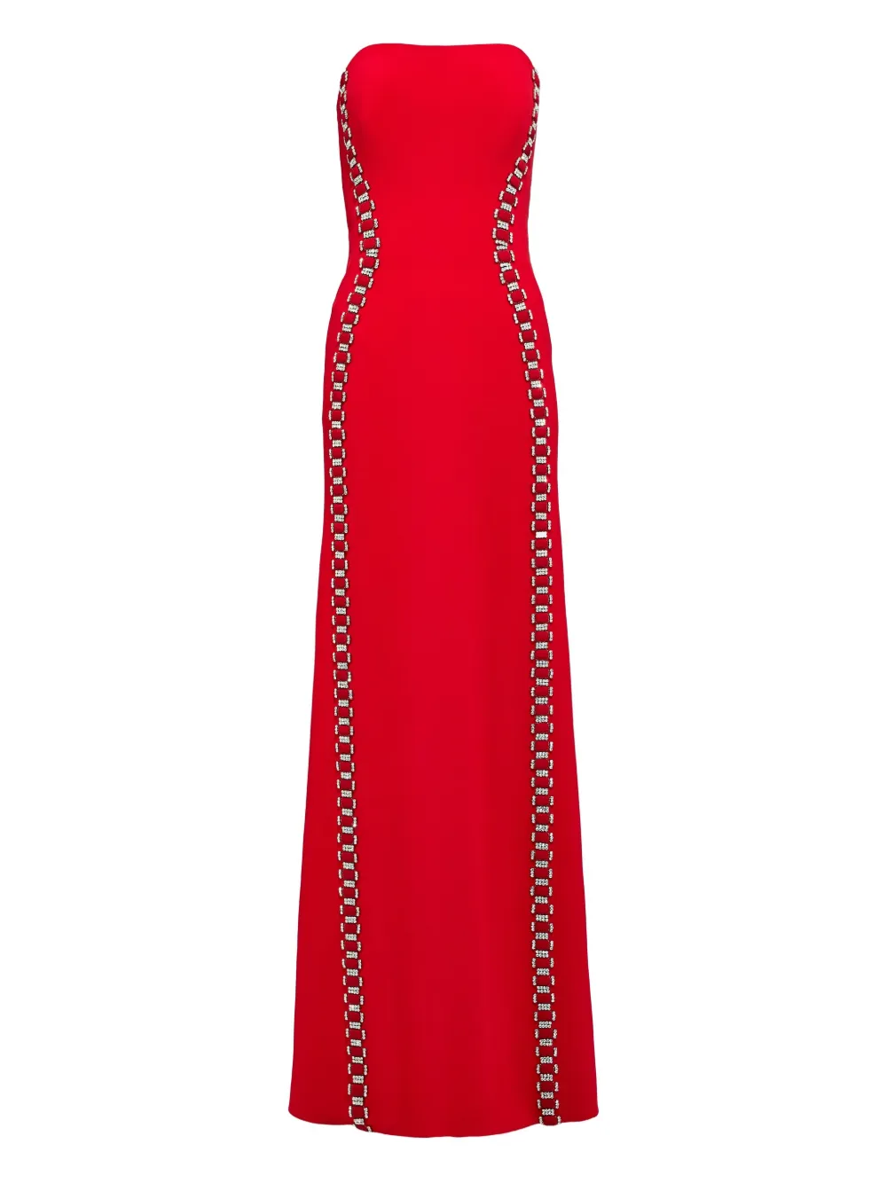 

Платье макси с кристаллами Jenny Packham, красный