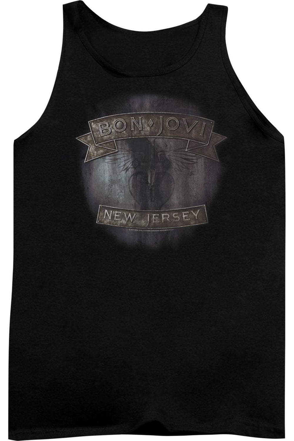 

Майка для взрослых Bon Jovi New Jersey Gildan, черный