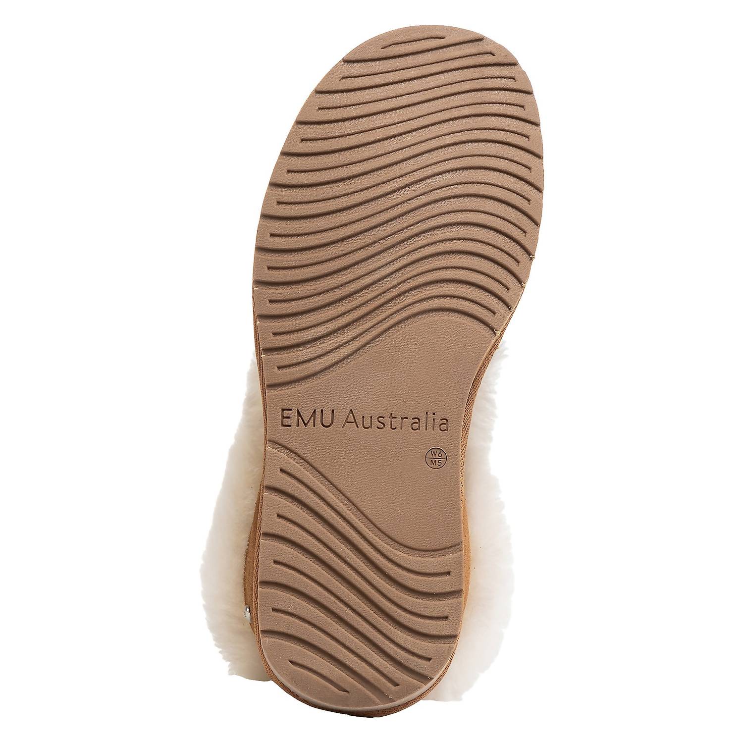 Женские тапочки Blanche Cuff High Vamp в каштановом цвете EMU Australia, цвет chestnut — фото 4