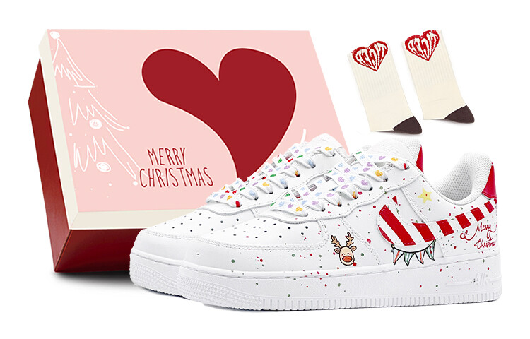 

Мужские кроссовки для скейтбординга Nike Air Force 1, White/Red