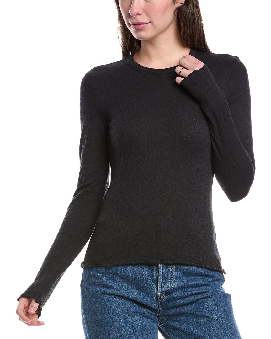 

Жаккардовый топ Gina rag & bone, черный