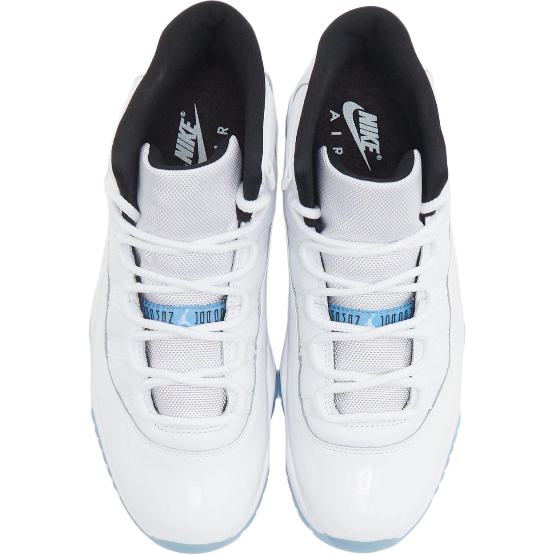 Jordan Air 11 противоскользящие износостойкие высокие детские баскетбольные кроссовки white blue kids — фото 4