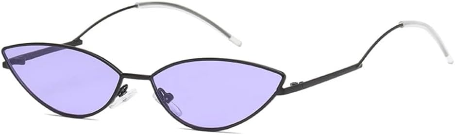 

Винтажные маленькие солнцезащитные очки «кошачий глаз» для женщин, модные солнцезащитные очки «кошачий глаз» в узкой оправе из сплава, защита от ультрафиолета UV400 KTUCN, 6