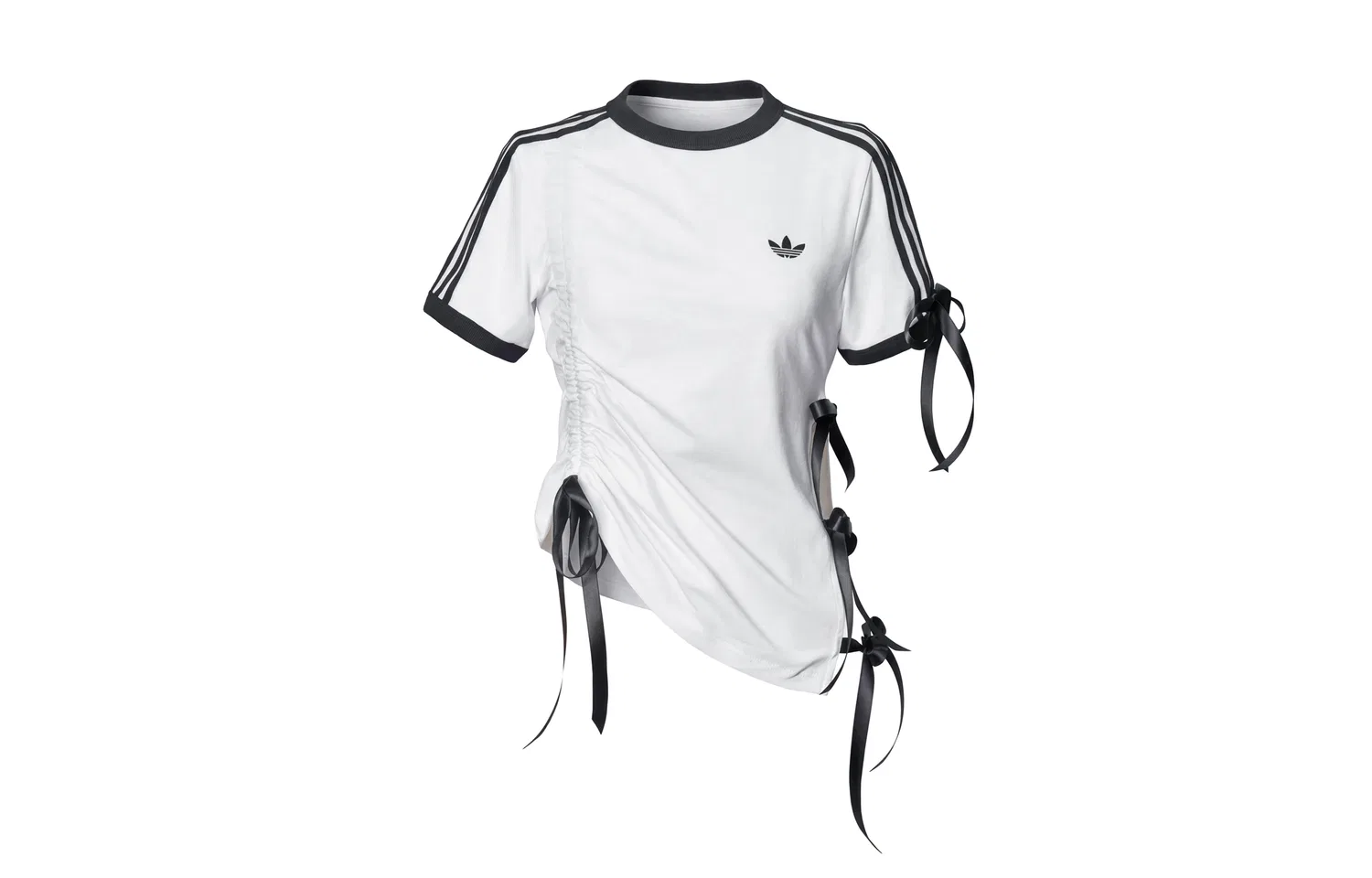 Футболка с полосками Adidas Originals белая