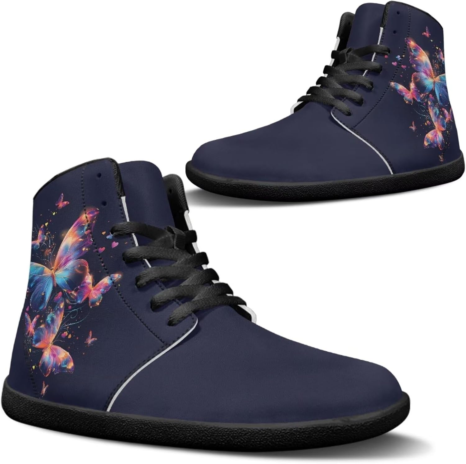 

Высокие кроссовки Jeiento Босоножки для мужчин и женщин с широким носком и дизайном бабочки, Beauty Butterfly