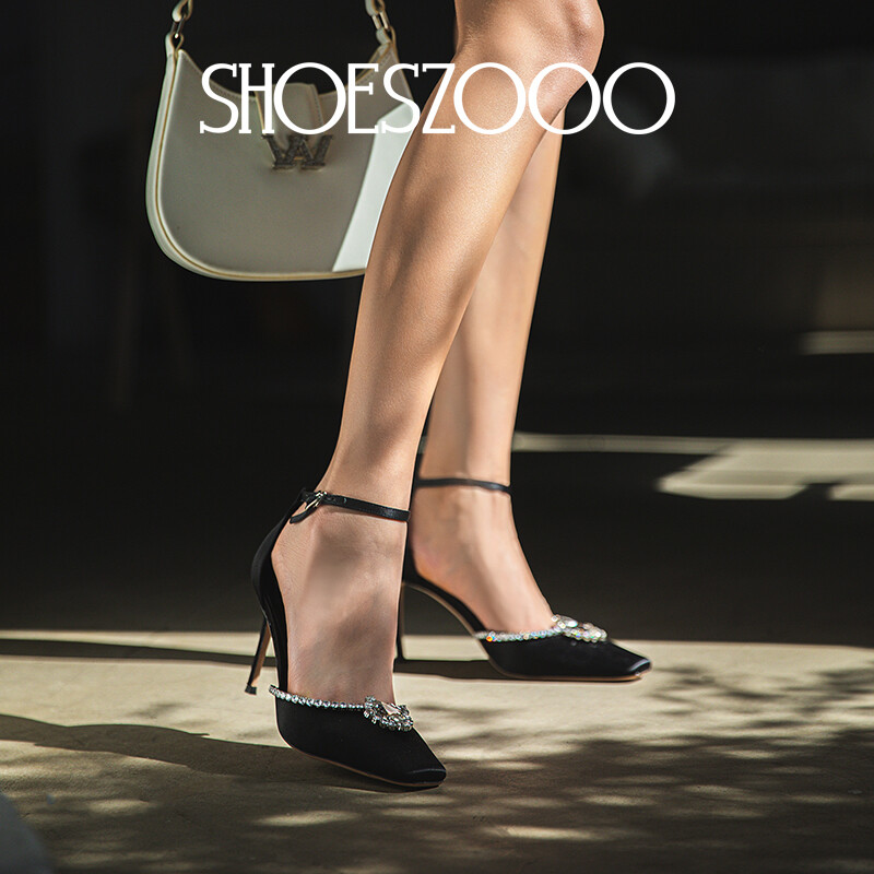 Туфли женские на высоком каблуке Shoeszooo, серебряный — фото 4