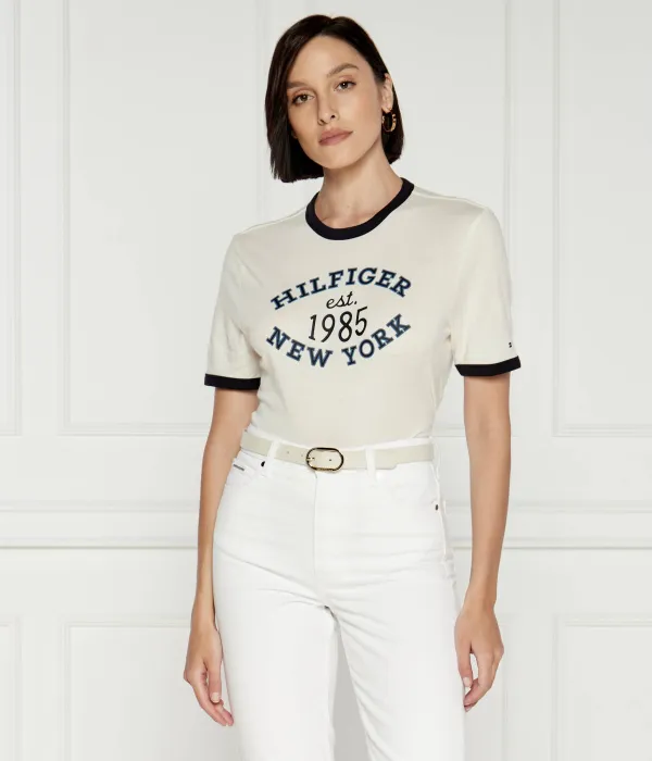 Футболка университетской команды Regular fit Tommy Hilfiger, белый — фото 3