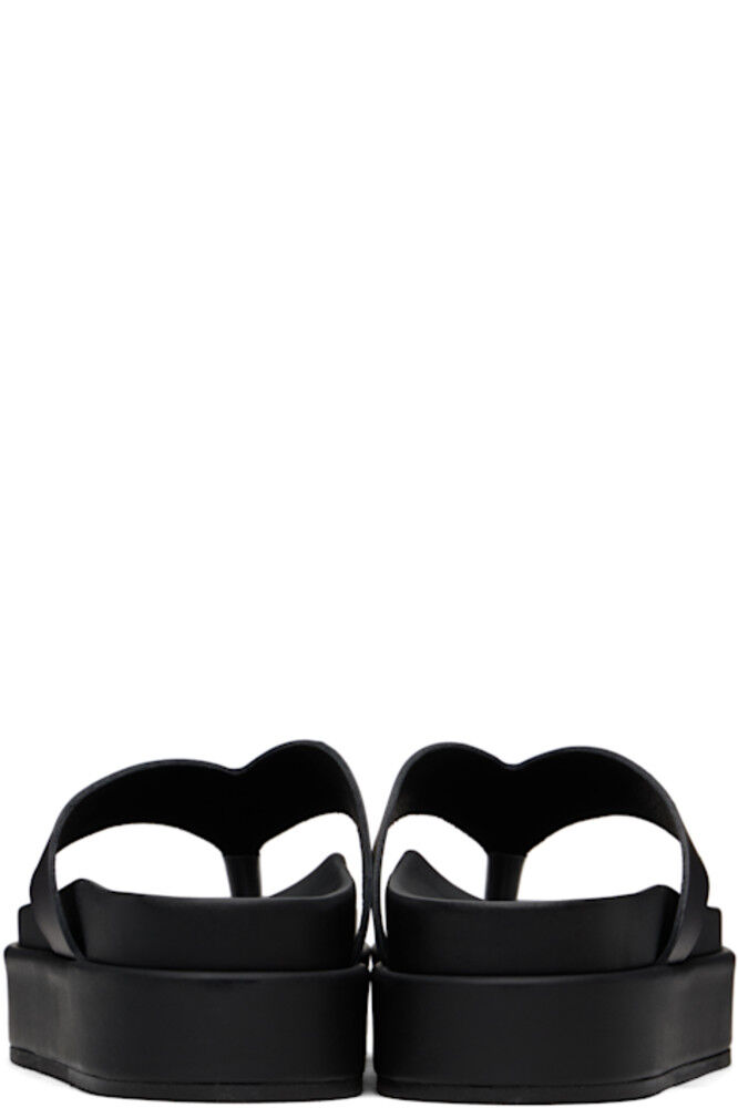 Черные шлепанцы Charys 2flatform Ancient Greek Sandals — фото 2
