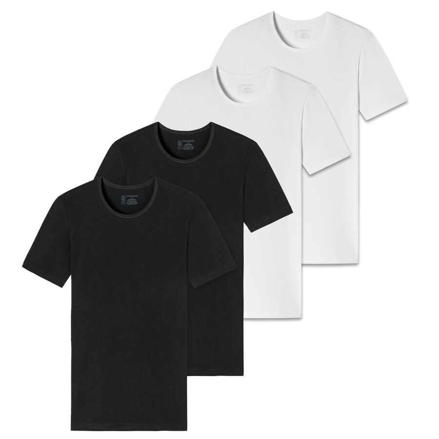 

Классическая футболка SCHIESSER Shirt, черный/белый