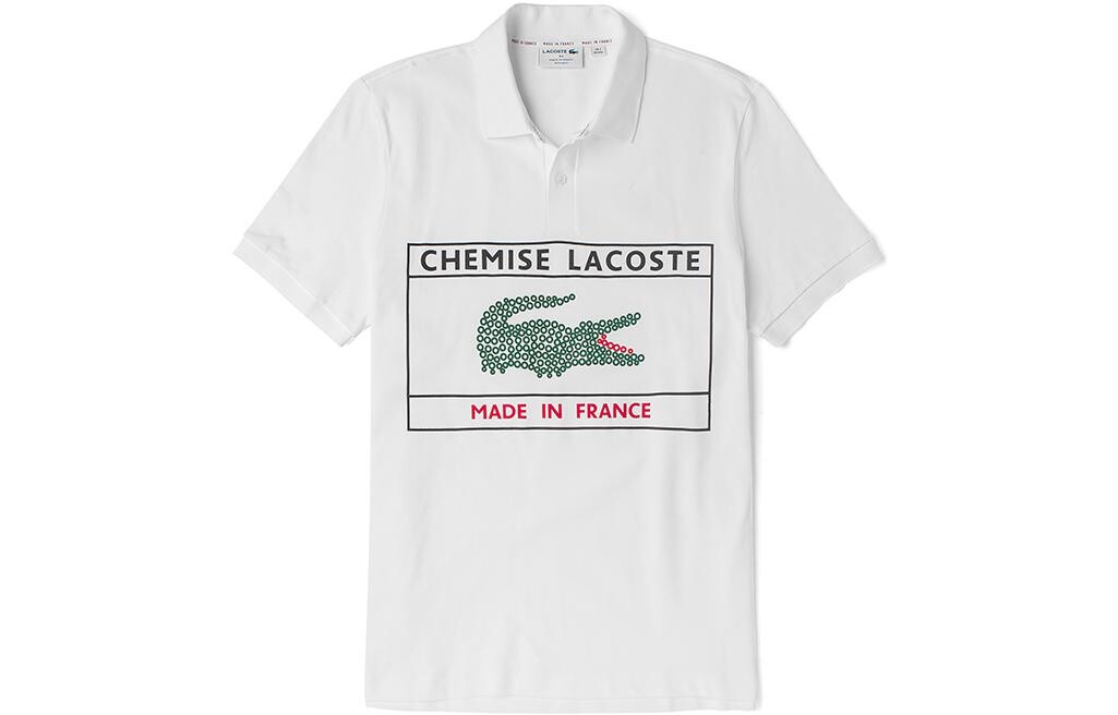 

Рубашка поло мужская белая Lacoste, белый