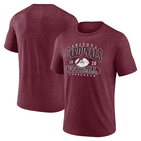

Мужская футболка Arizona Cardinals heather cardinal retro tri-blend Fanatics