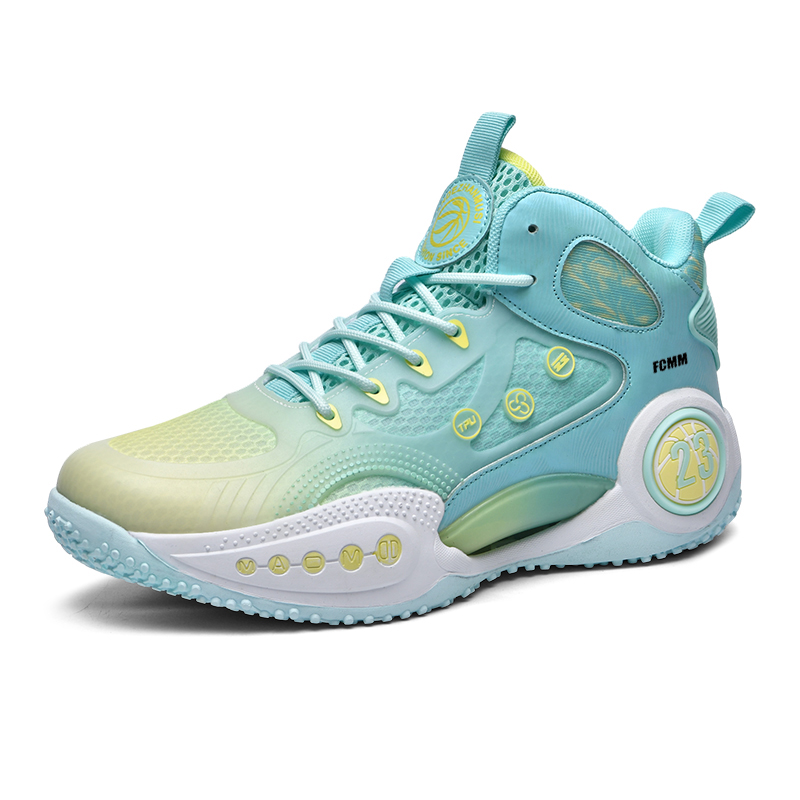 

Скользостойкие, износостойкие баскетбольные кроссовки Low Top с технологией Rebound Balance для детей и подростков FCMM, светло-желтый