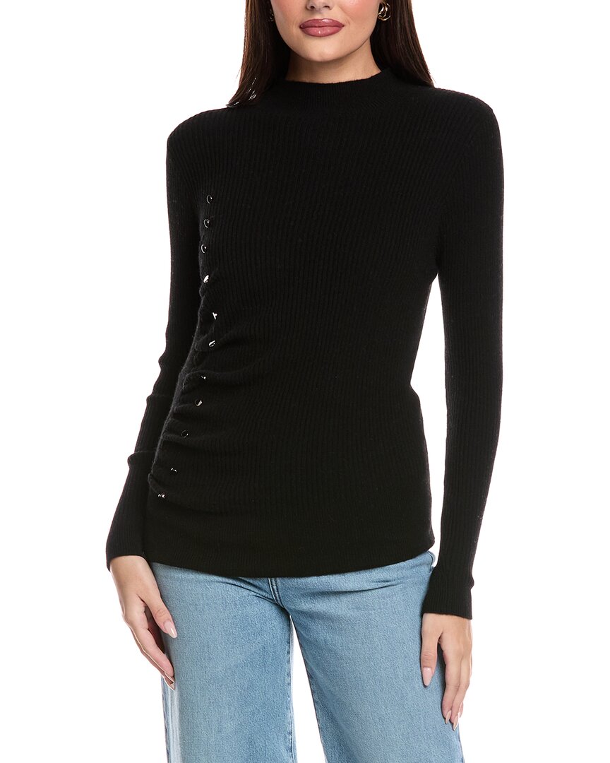 

Броде Кашемир Риа плиссированный кашемировый свитер Brodie Cashmere, черный
