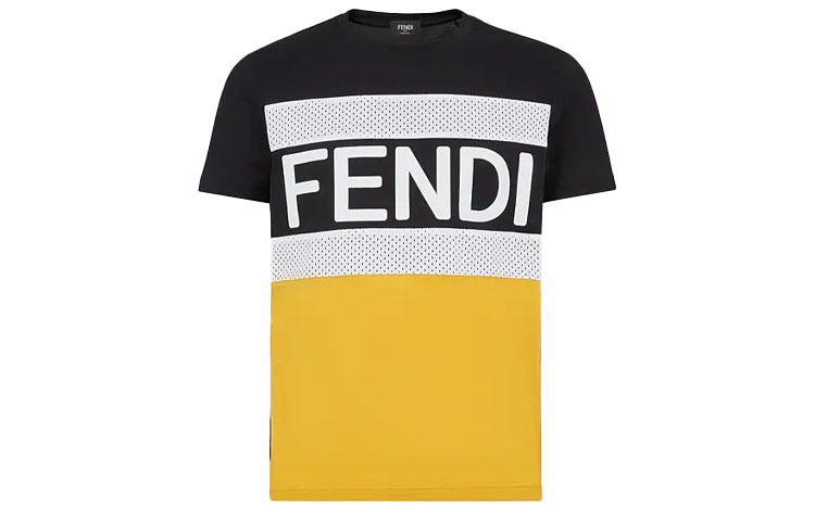 

Футболка мужская разноцветные FENDI, мультиколор
