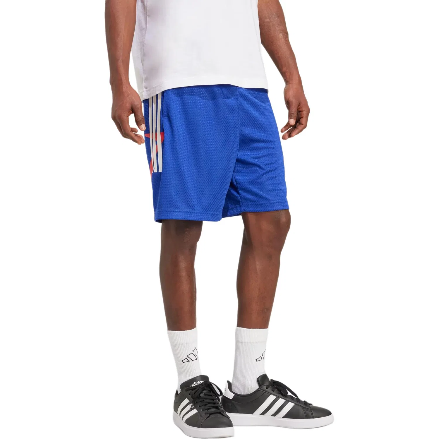 Шорты повседневные мужские синие Adidas, Blue — фото 4